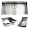 Nantucket Sinks 36In Large Prep Station Single Bowl Undermount Stainless Steel Kitchen Sink W/Compatible Accessories ZR-PS-3620-16 - alternate 7